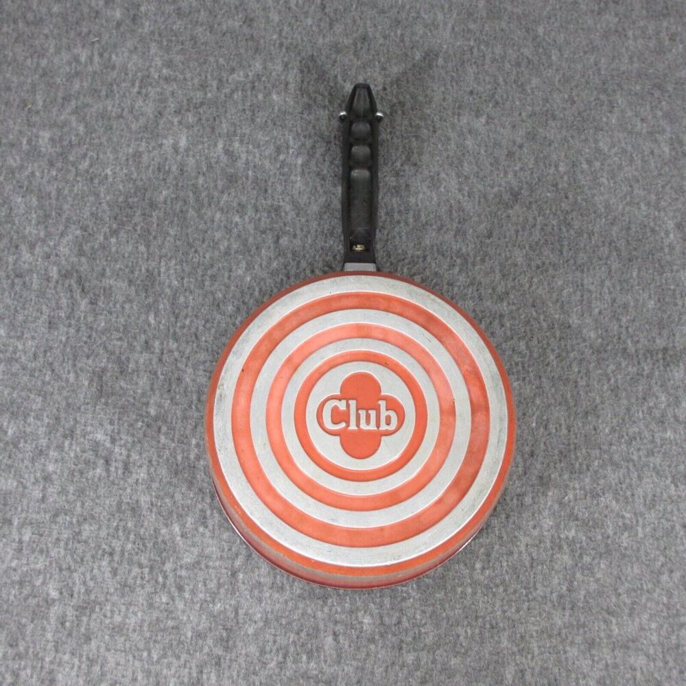 Club Aluminum 2 qt Sauce Pan NO LID Red Vintage Pot - Picture 6 of 8